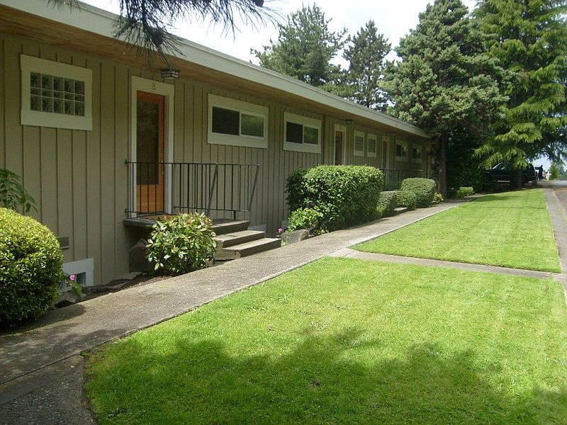 front of building