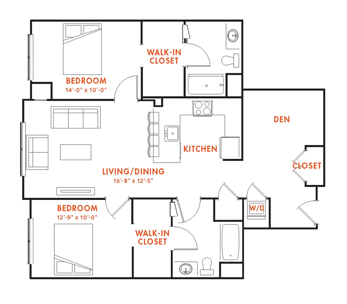 Floor plan B2A1