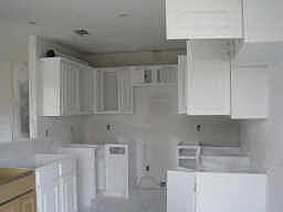 The kitchen while being painted!