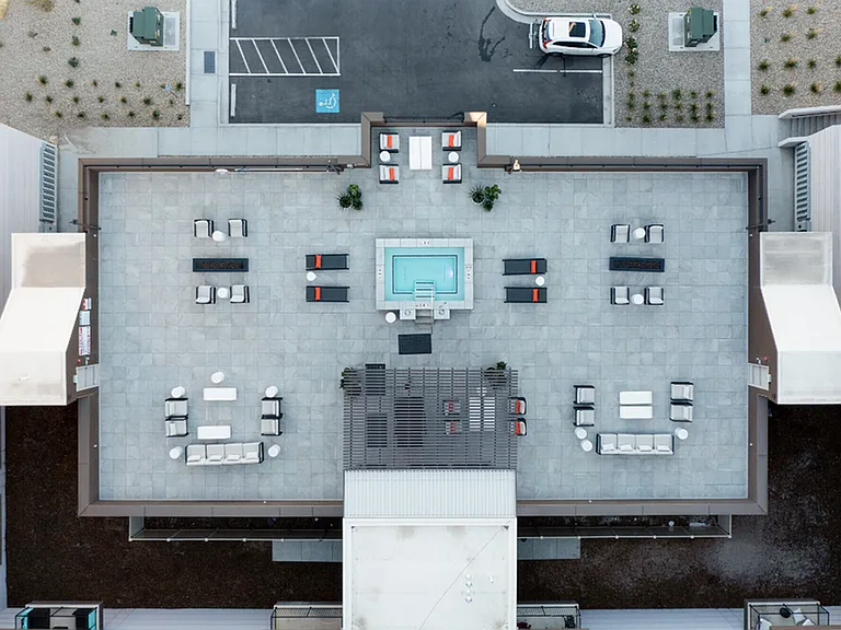Arial View Rooftop Spa