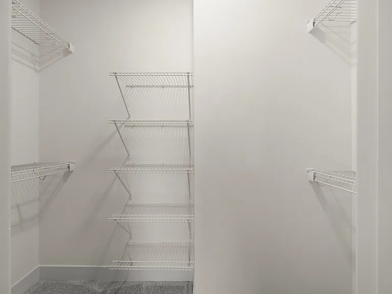 Second bedroom walk-in closet (3-bedroom floorplan)