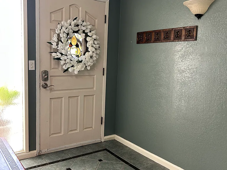 Key door entry.