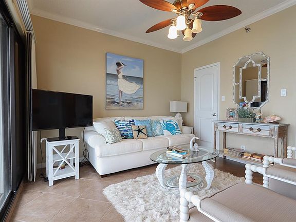 Bright an airy living room area.