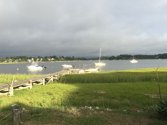 view from front deck of bay