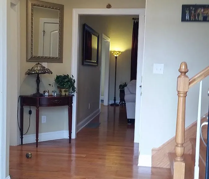 Foyer. Hardwood floors throughout first floor