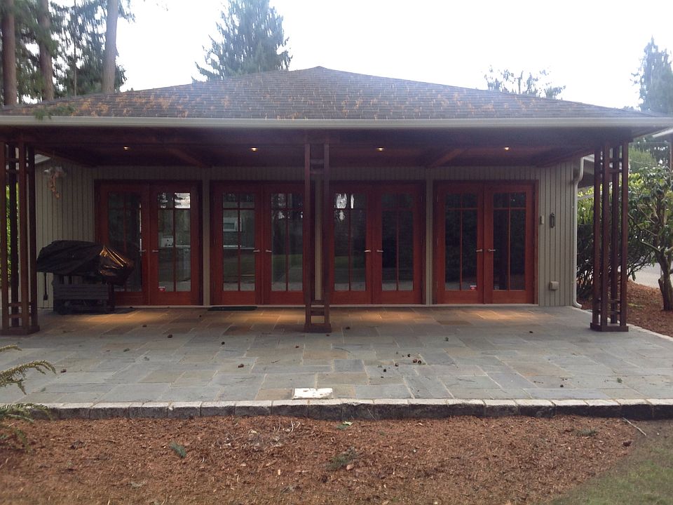 Patio with BBQ area