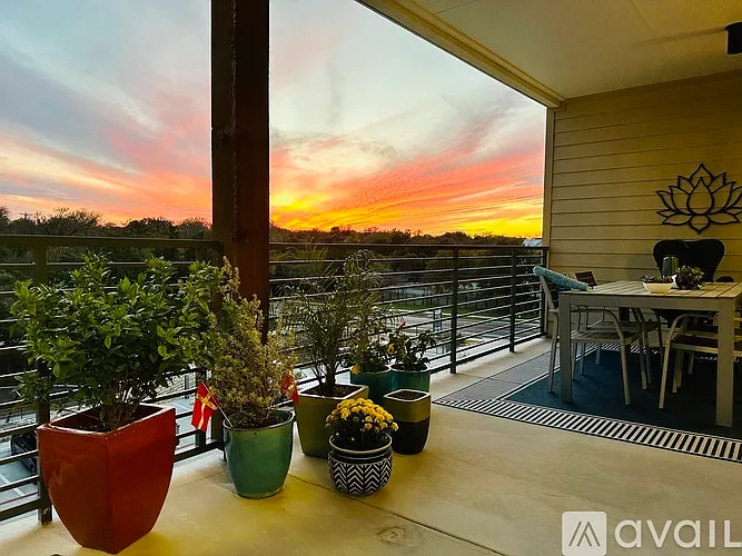 Sunset from the balcony