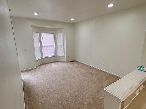 Hall with newly added recessed lighting
