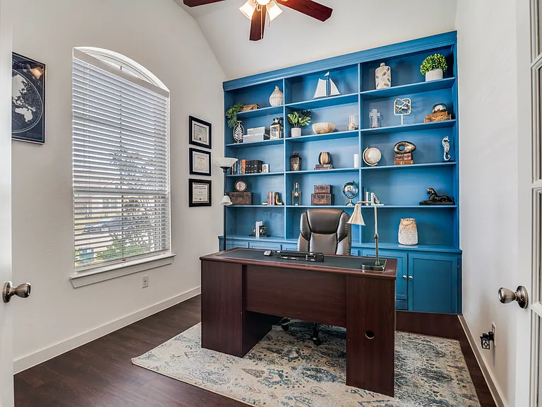 Office with a built in Library