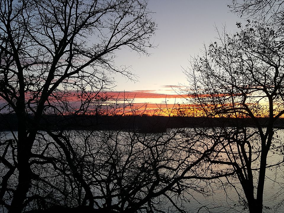 Winter sunrise from deck