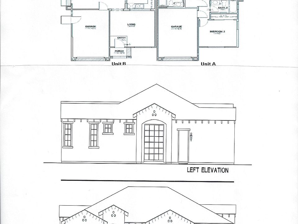 Floorplan & exterior drawing