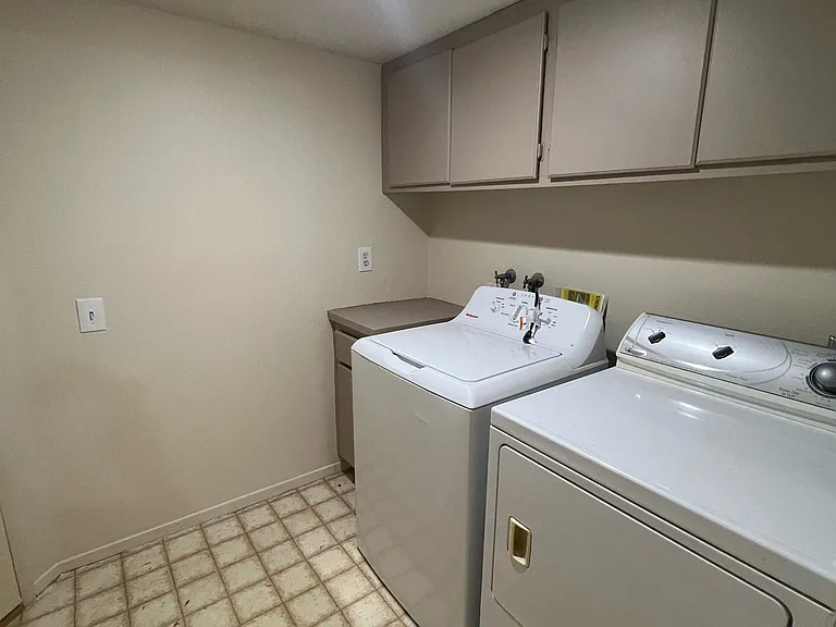 downstairs laundry room