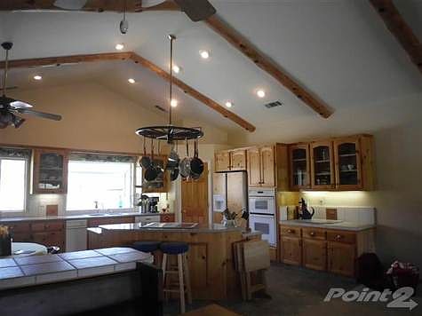 View from Great Room into kitchen.