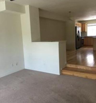 Living area - looking into the dining room and kitchen