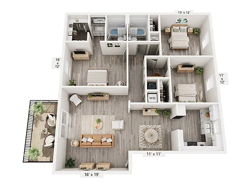 Floor plan 3A