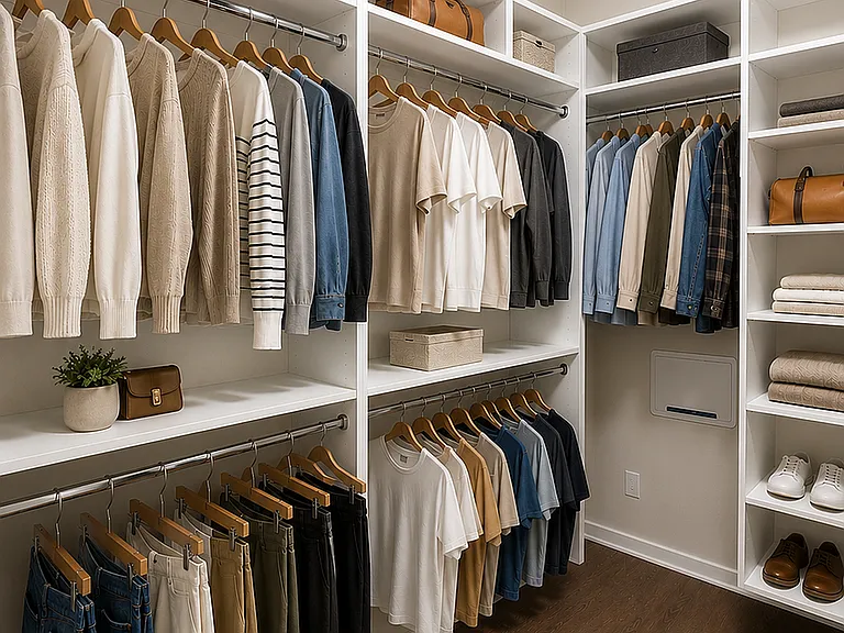 Lone Oak custom closet rendering 2