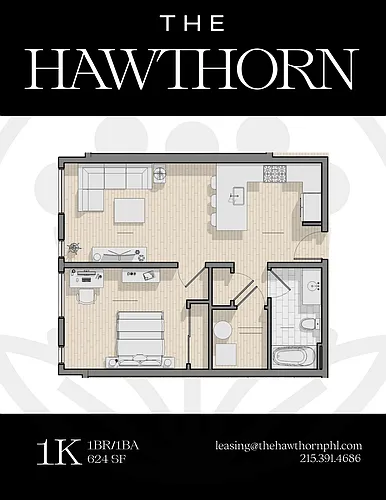 Floor plan 1K