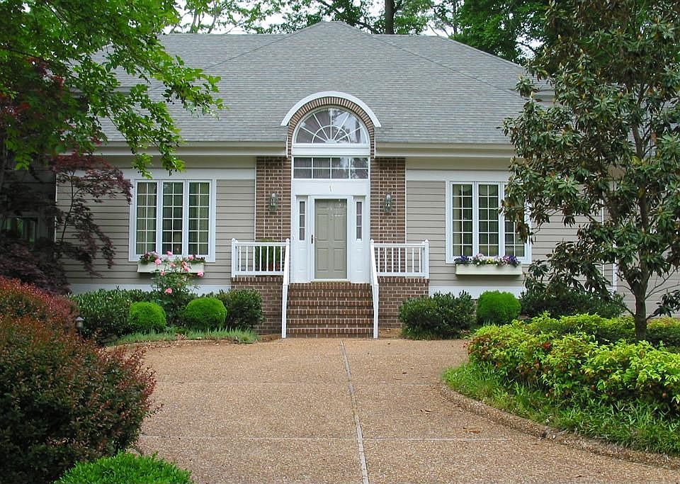 House and Circular Driveway