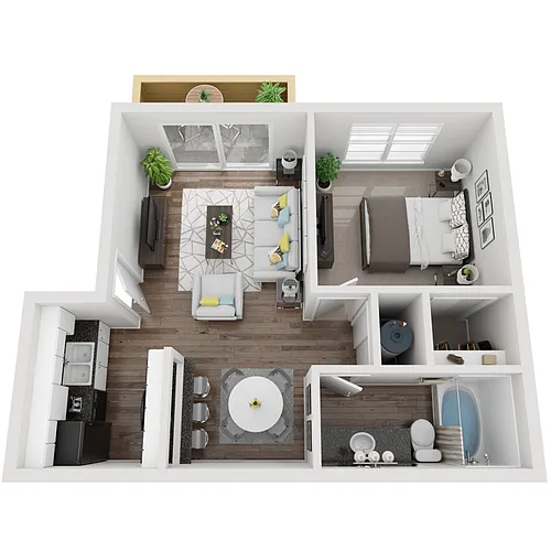Floor plan A1 1X1