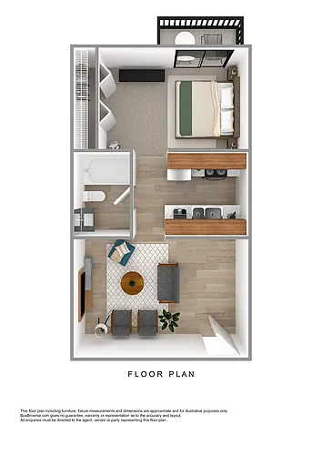 Floor plan 1X1 A1