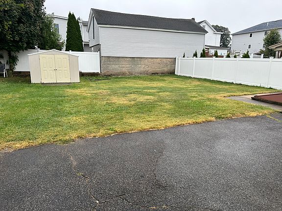 Rear patio area and yard