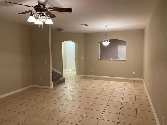 Living Room with pass through kitchen