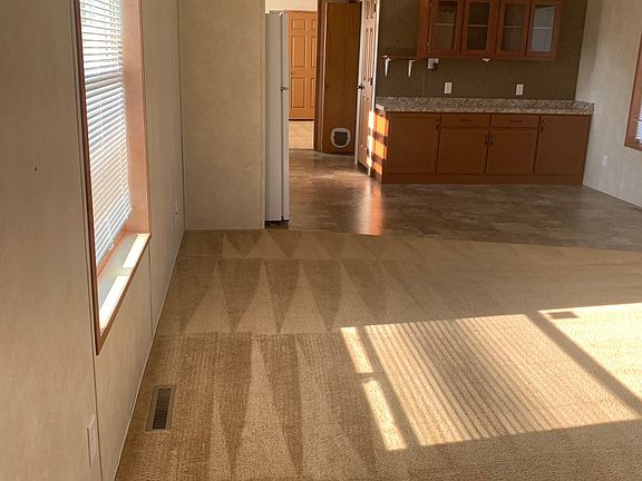 Living room view into kitch 