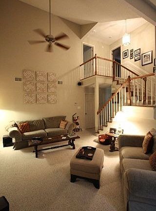 Entryway and living area