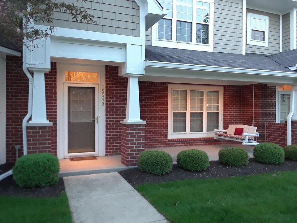 Cozy front porch with swing
