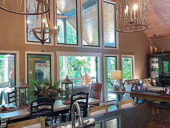 View from kitchen to porch
