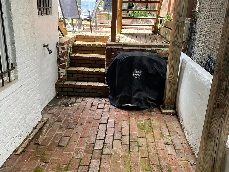 Private rear patio