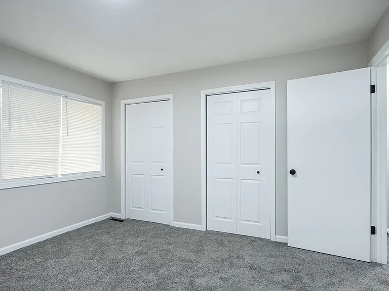 Master bedroom w/ double closets