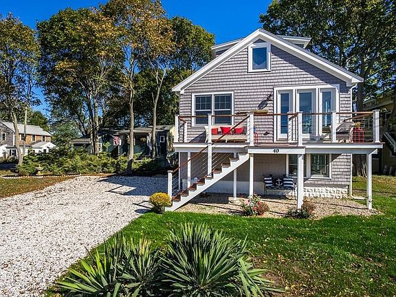 Front view with deck