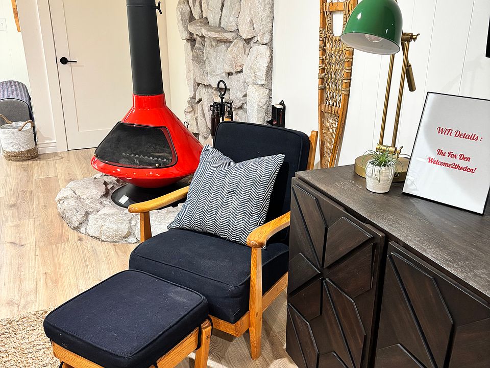 Cozy reading spot in the living room