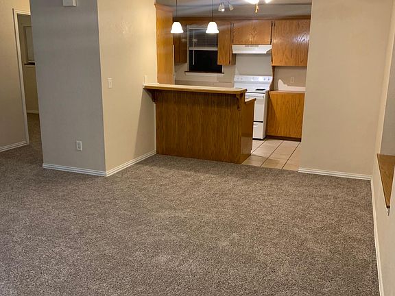 living room looking into kitchen