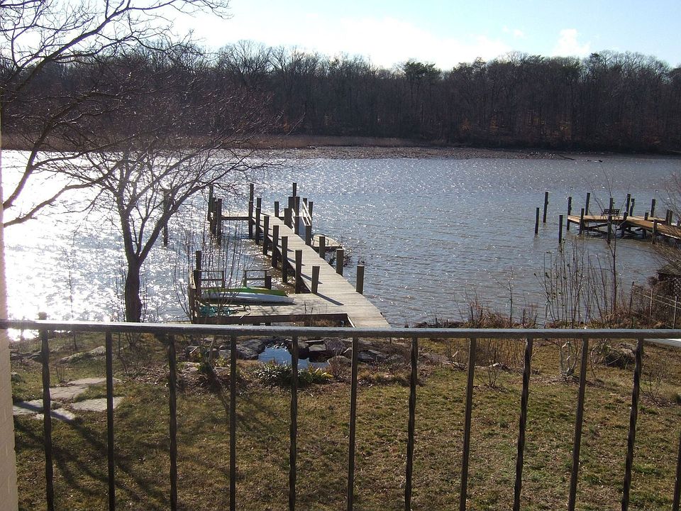 Boat dock on property