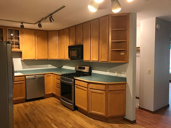 Kitchen with gas stove