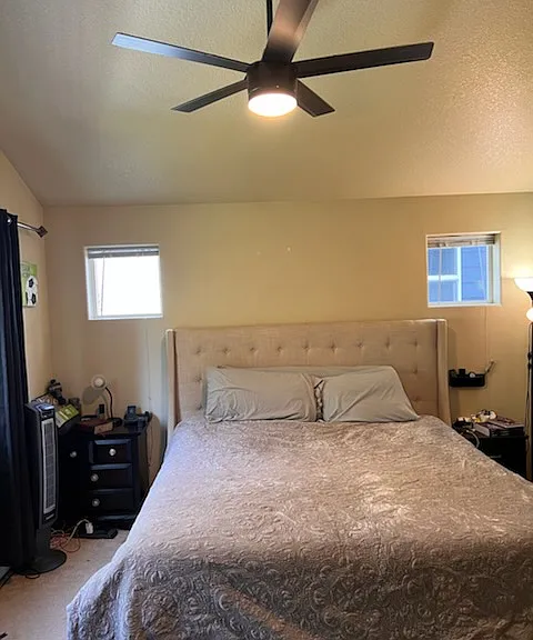 Master bedroom. Picture by tenant. Note that rental is unfurnished.