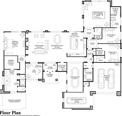 Floor Plan - Contemporary Exterior Design