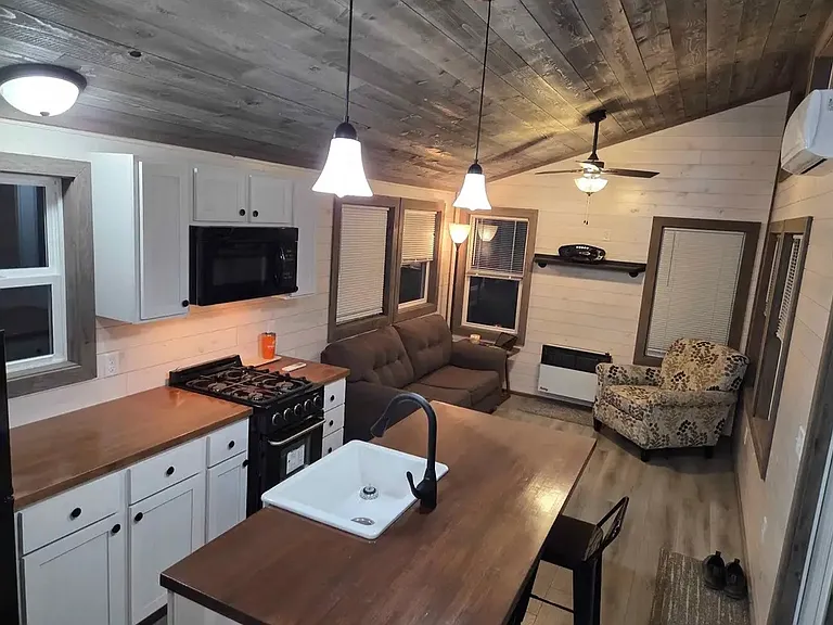 Fully furnished with full-size pull-out sofa for additional space