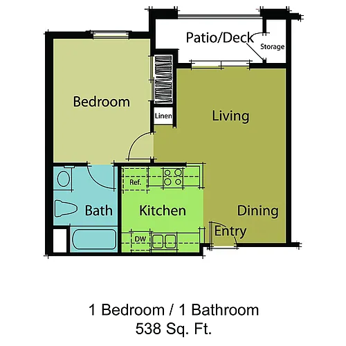 Floor plan 1 Bedroom