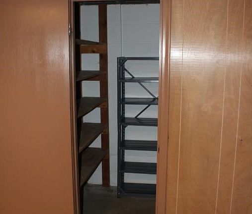 Fruit celllar or small storage room.