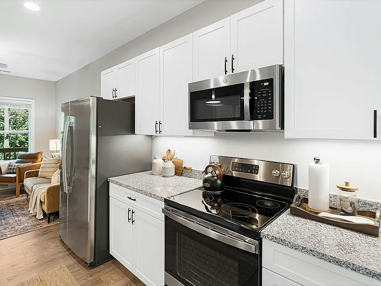 Stainless appliance suite, stocked kitchen with all utensils, mixers, toaster, etc.