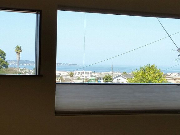 View of the bay - custom shades