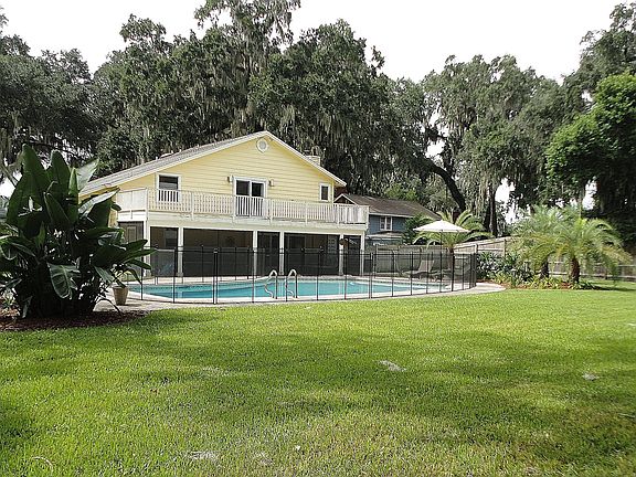 Pool and back elevation