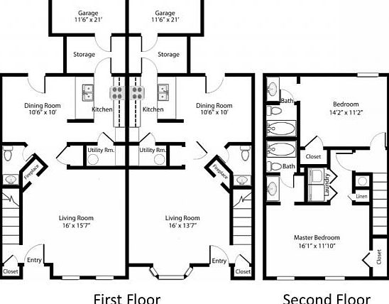 1300 square foot floorplan
