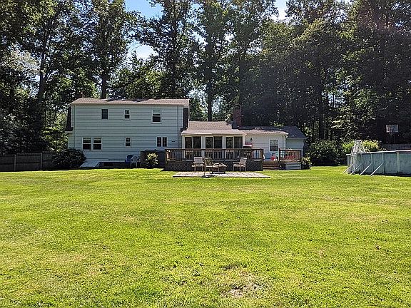 large, private back yard