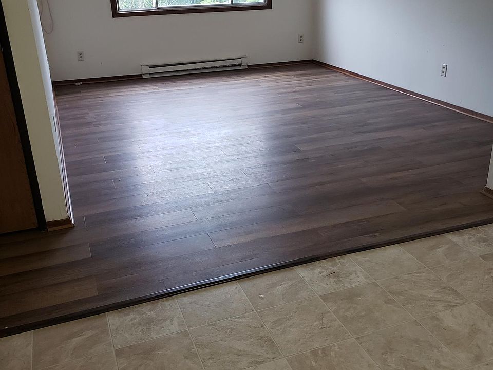 Living room with new flooring...