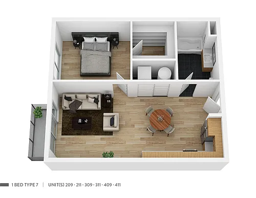 Floor plan 209-409
