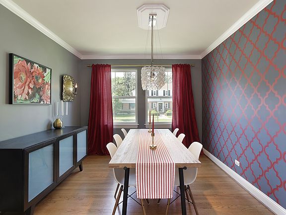 Separate dining room.